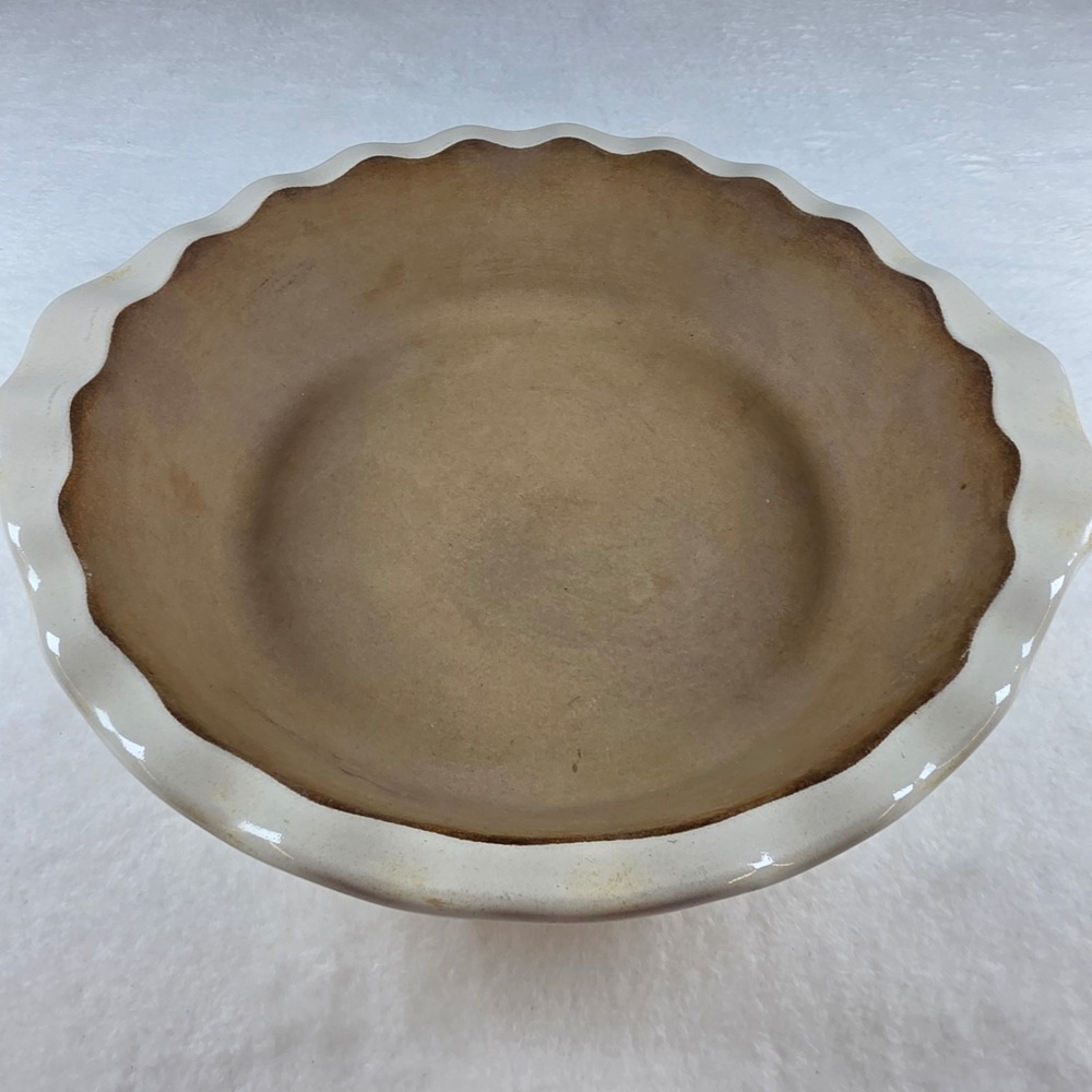 The Pampered Chef Family Heritage Stoneware Deep Dish Pie Plate Scalloped 160205
